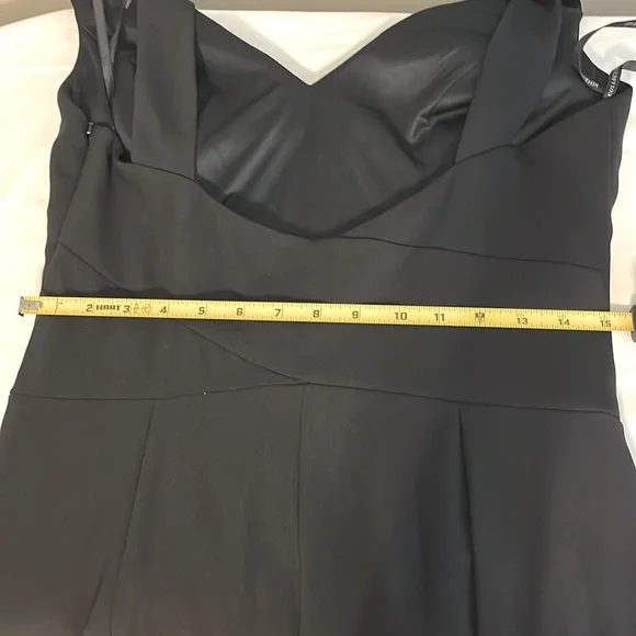 Dessy Collection Sleeveless Black Trumpet Evening Gown - Picture 11 of 11